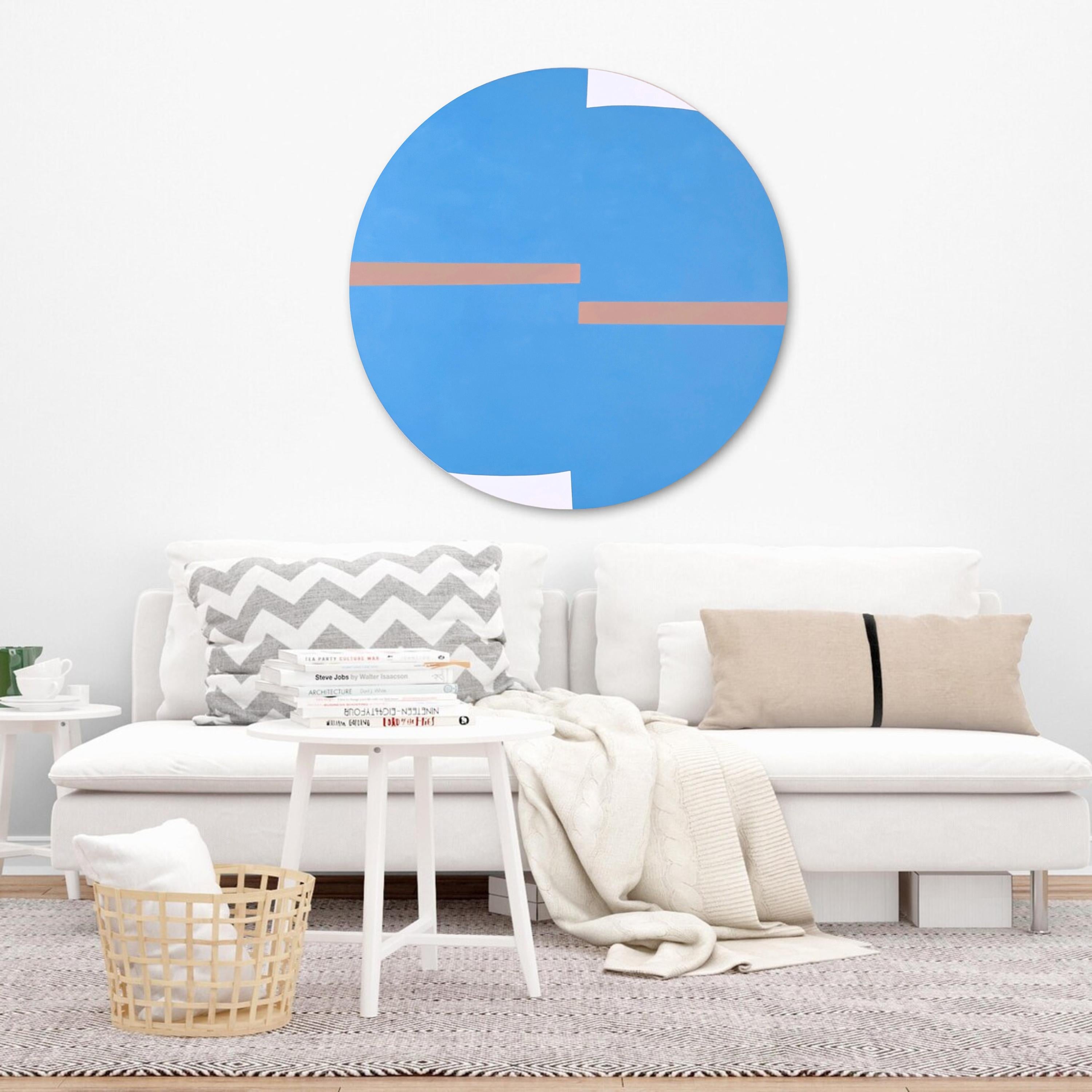 Interno blu - Painting Astratto di Anna Medvedeva