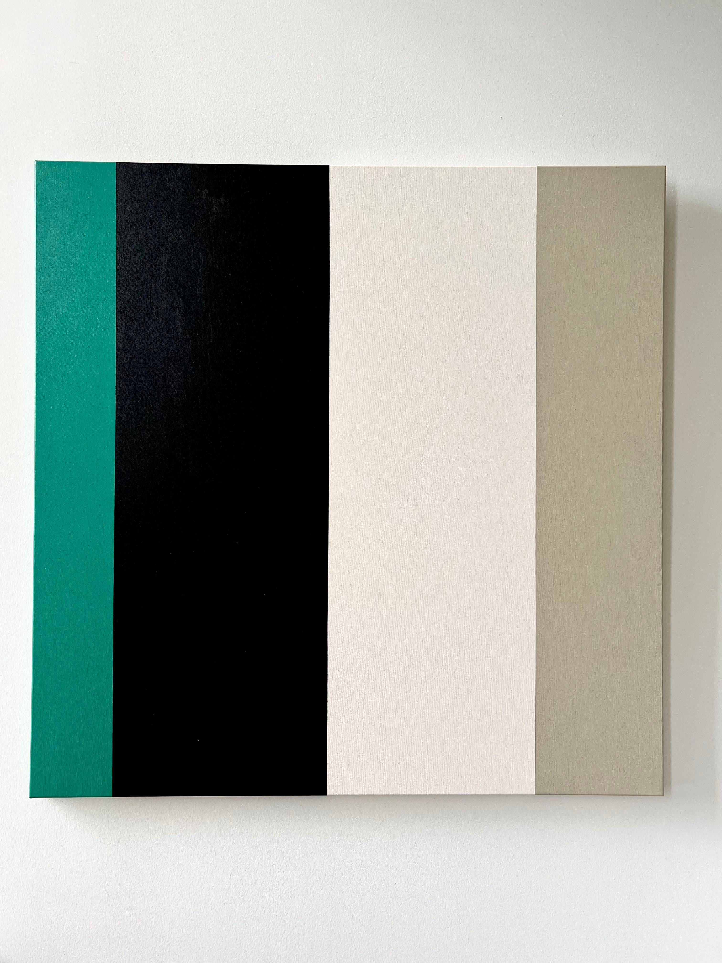Tropical Green, Beige & Black - Painting by Anna Medvedeva
