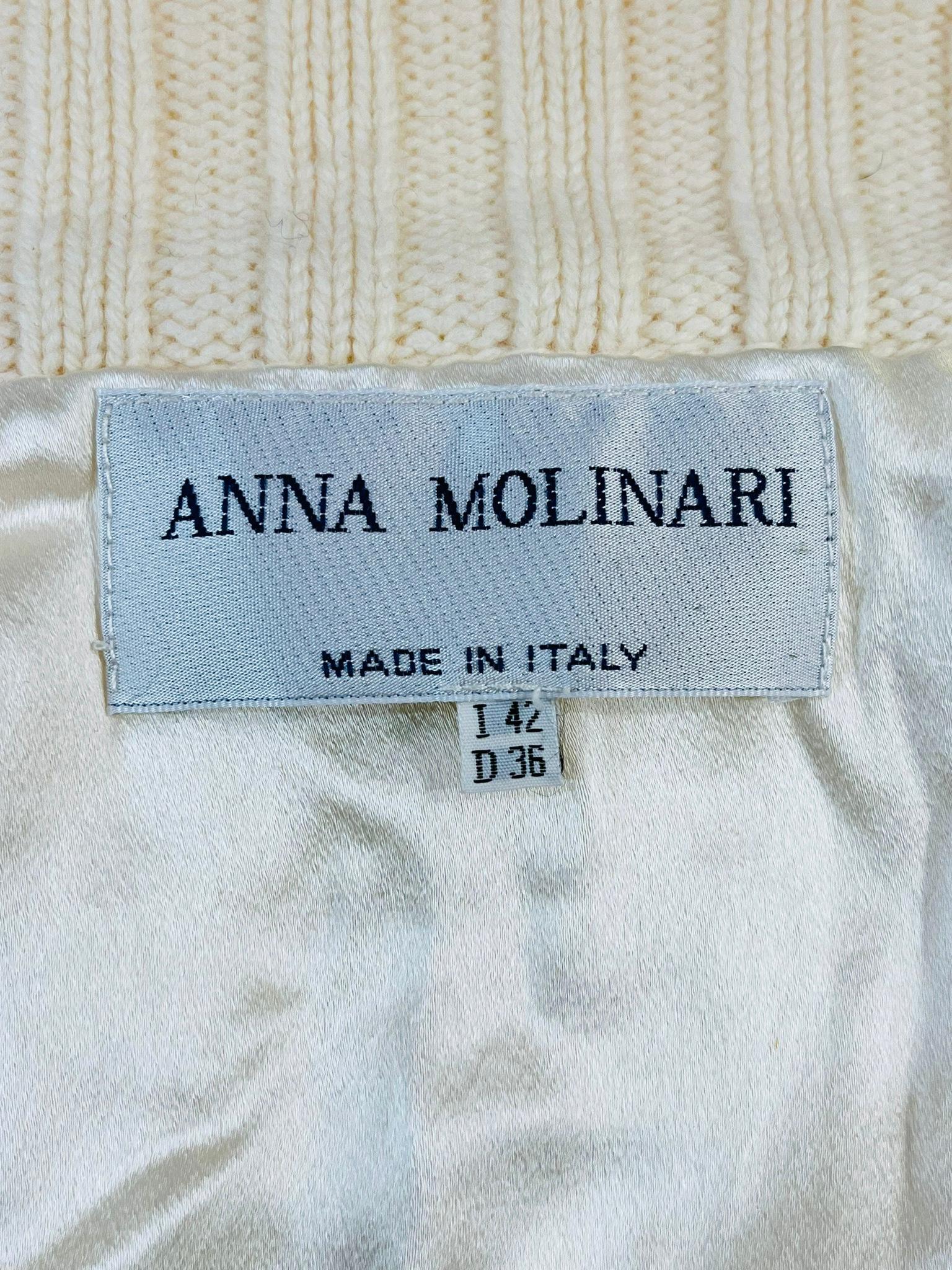 Anna Molinari Angora & Wool Fur Trimmed Cardigan 2