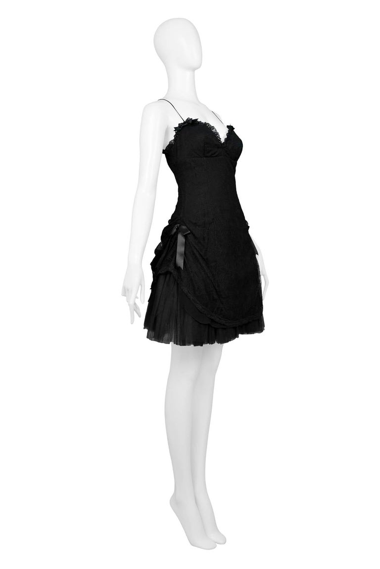 Anna Molinari Black Lace Party Dress For Sale at 1stDibs