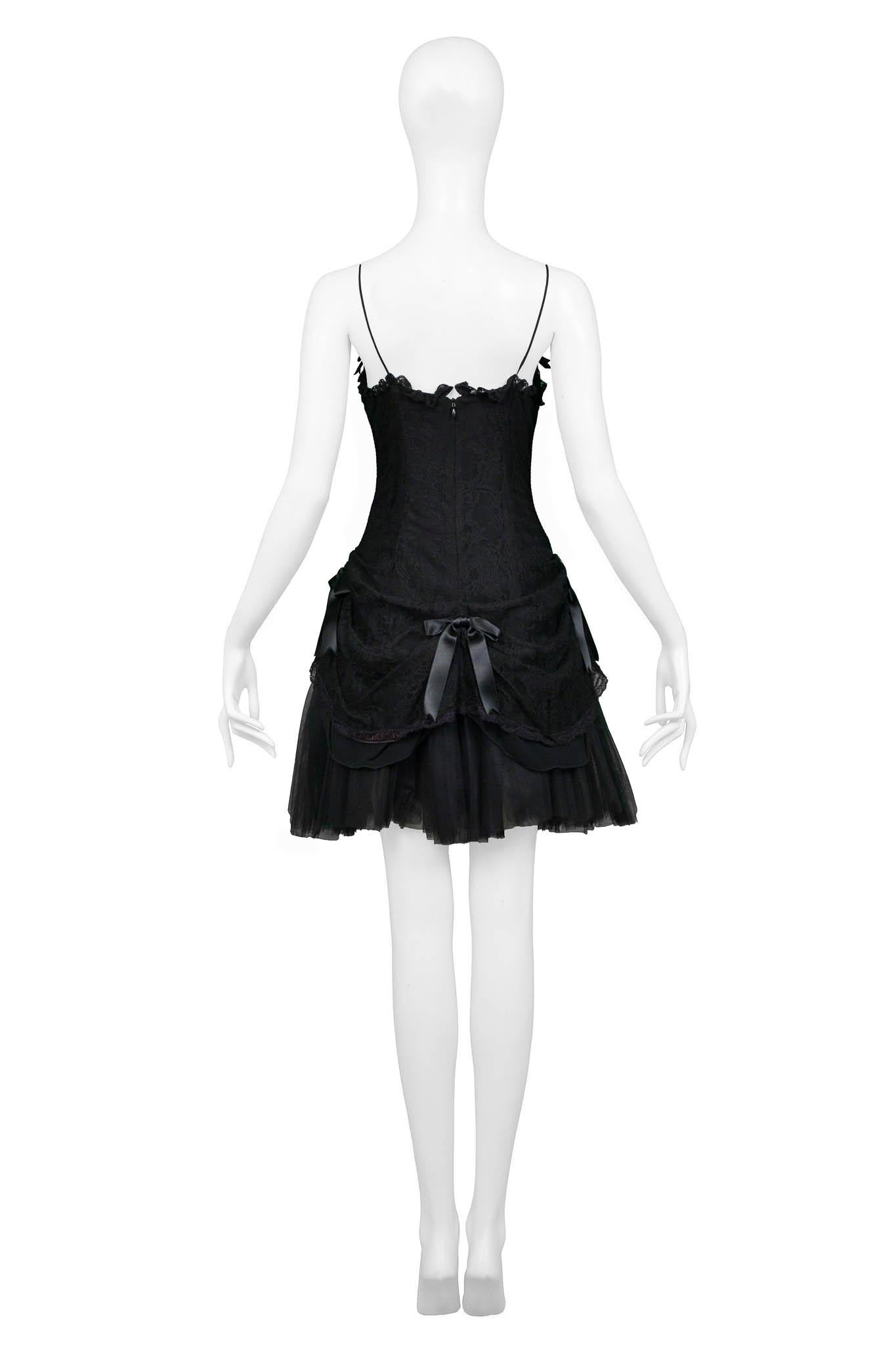 Anna Molinari Black Lace Party Dress For Sale 1