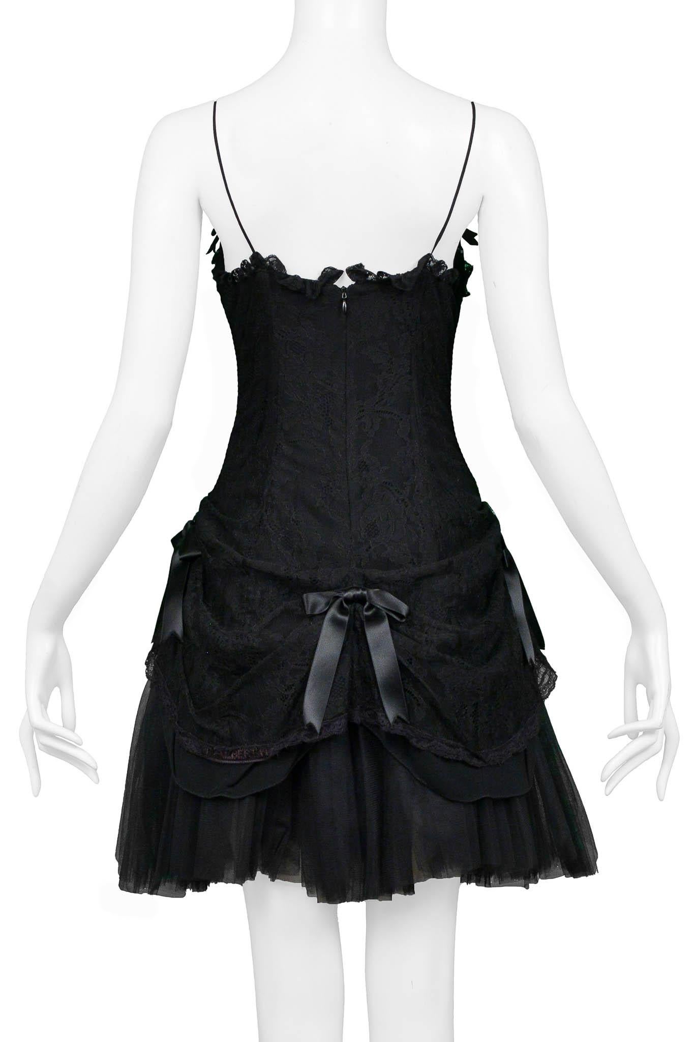 Anna Molinari Black Lace Party Dress For Sale 2