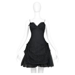 Anna Molinari Black Lace Party Dress