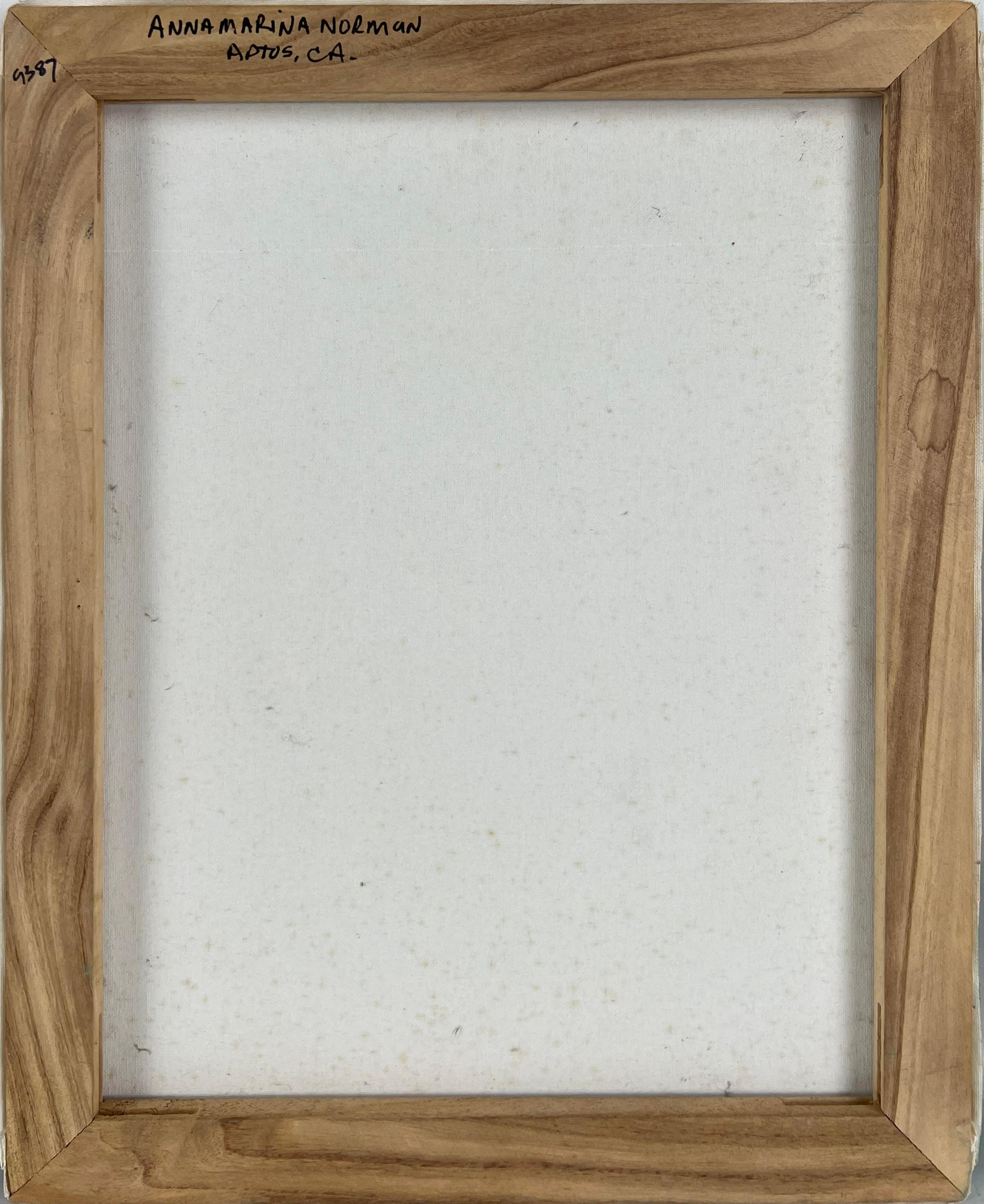 Studio di Celine Dion Ritratto fauvista Olio originale su tela - Figurative Painting Grigio di Anna Norman