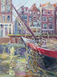 Old Tradition of Amsterdam, Painting, Oil on Canvas