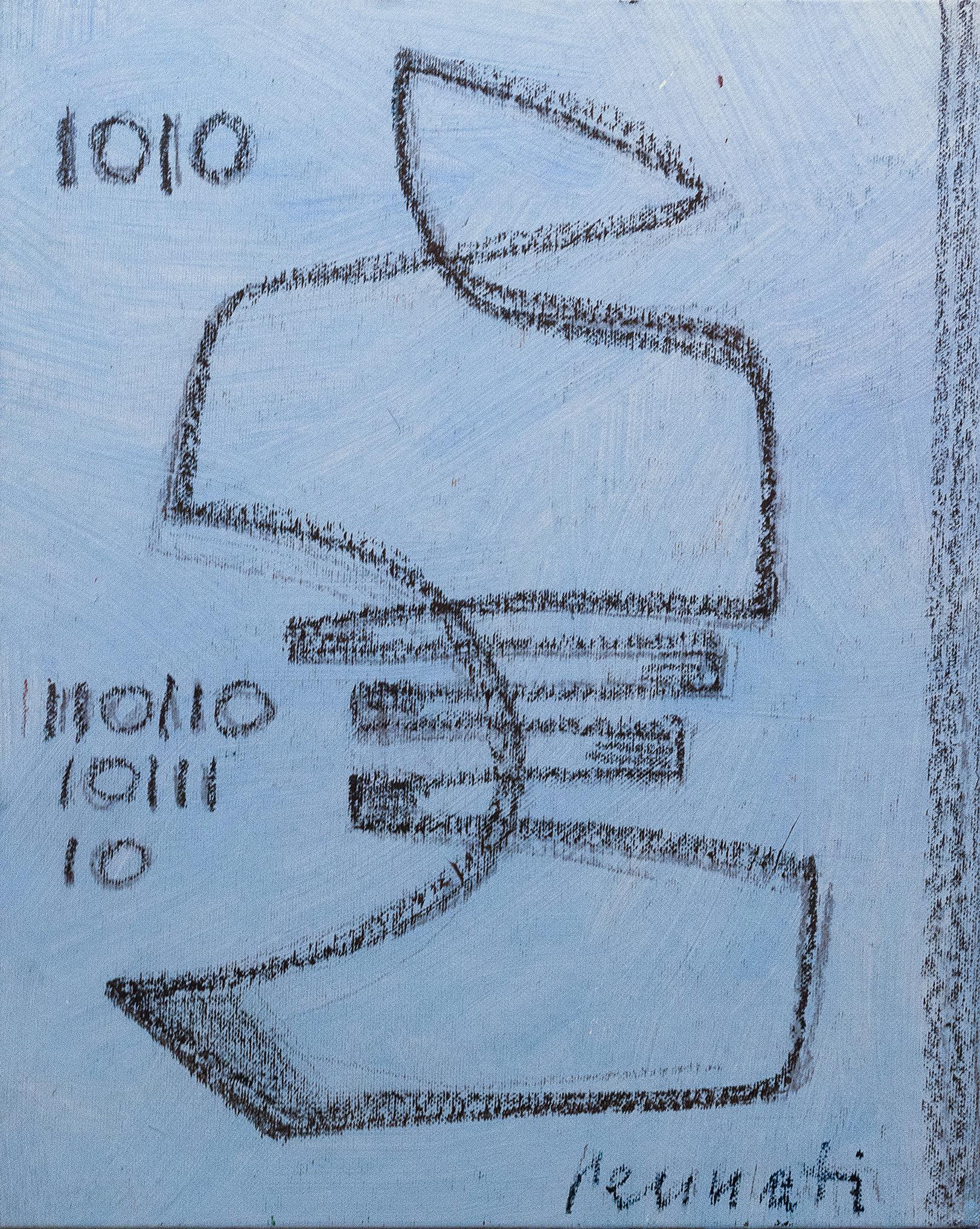 Anna Pennati è un'artista di fama internazionale con più di 100 mostre personali.
Un artista che continua a ricercare nuovi percorsi, tendendo all'essenza del significato nel significato assoluto.

Quest'opera è il precursore della serie endless