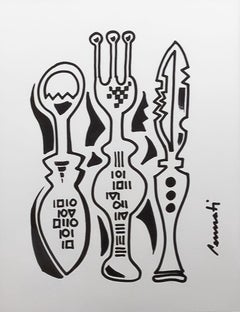 Anna Pennati, "Kitchen Melody 04", inchiostro su carta