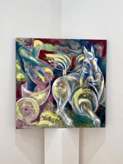 „Febo“ von Anna Pennati, Originalgemälde, Acryl auf Leinwand