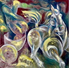 «Febo», de Anna Pennati, pintura original, acrílico sobre lienzo