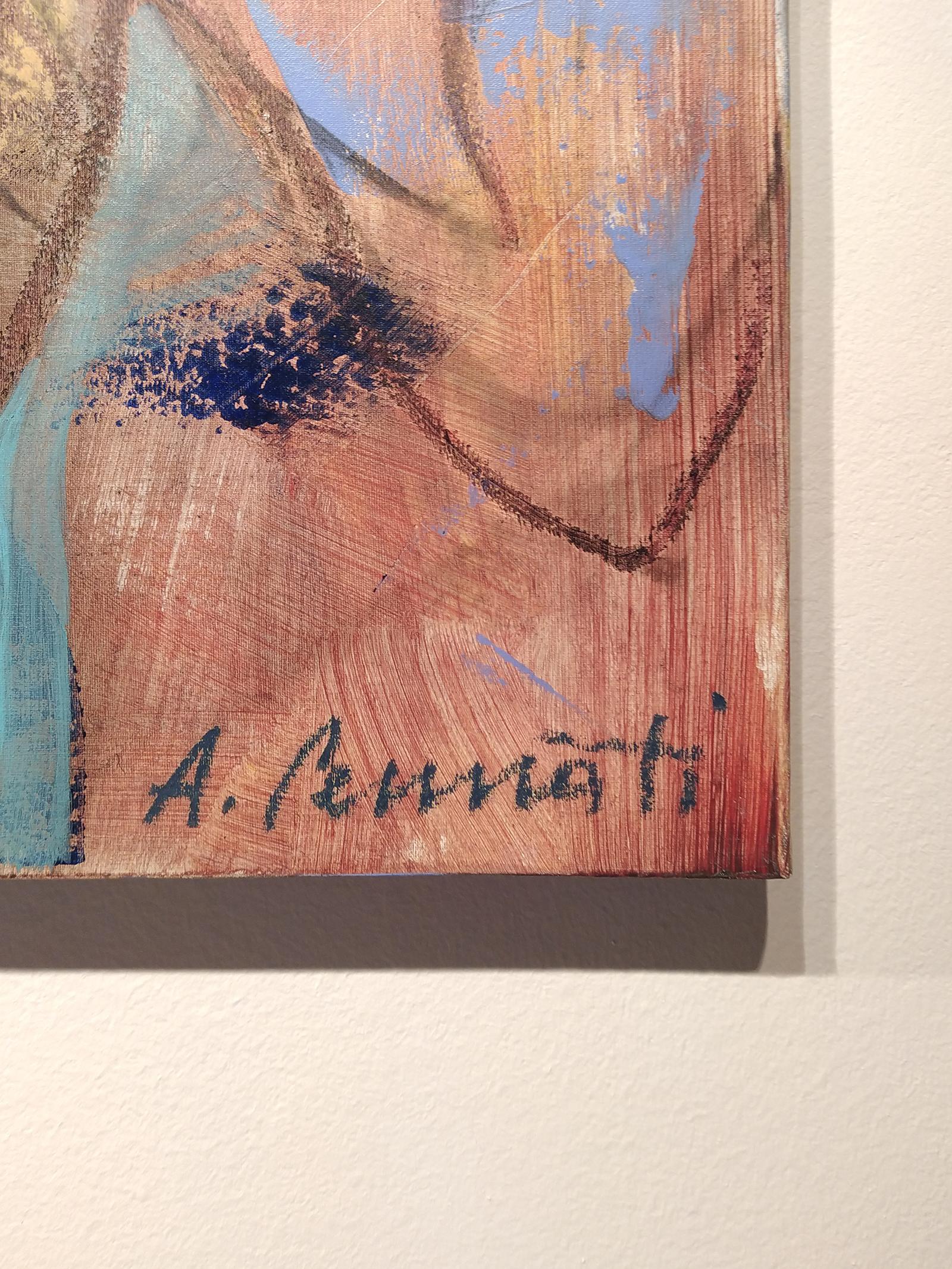 „Hacia la hora“ von Anna Pennati, Gemälde in Mischtechnik auf Leinwand im Angebot 2