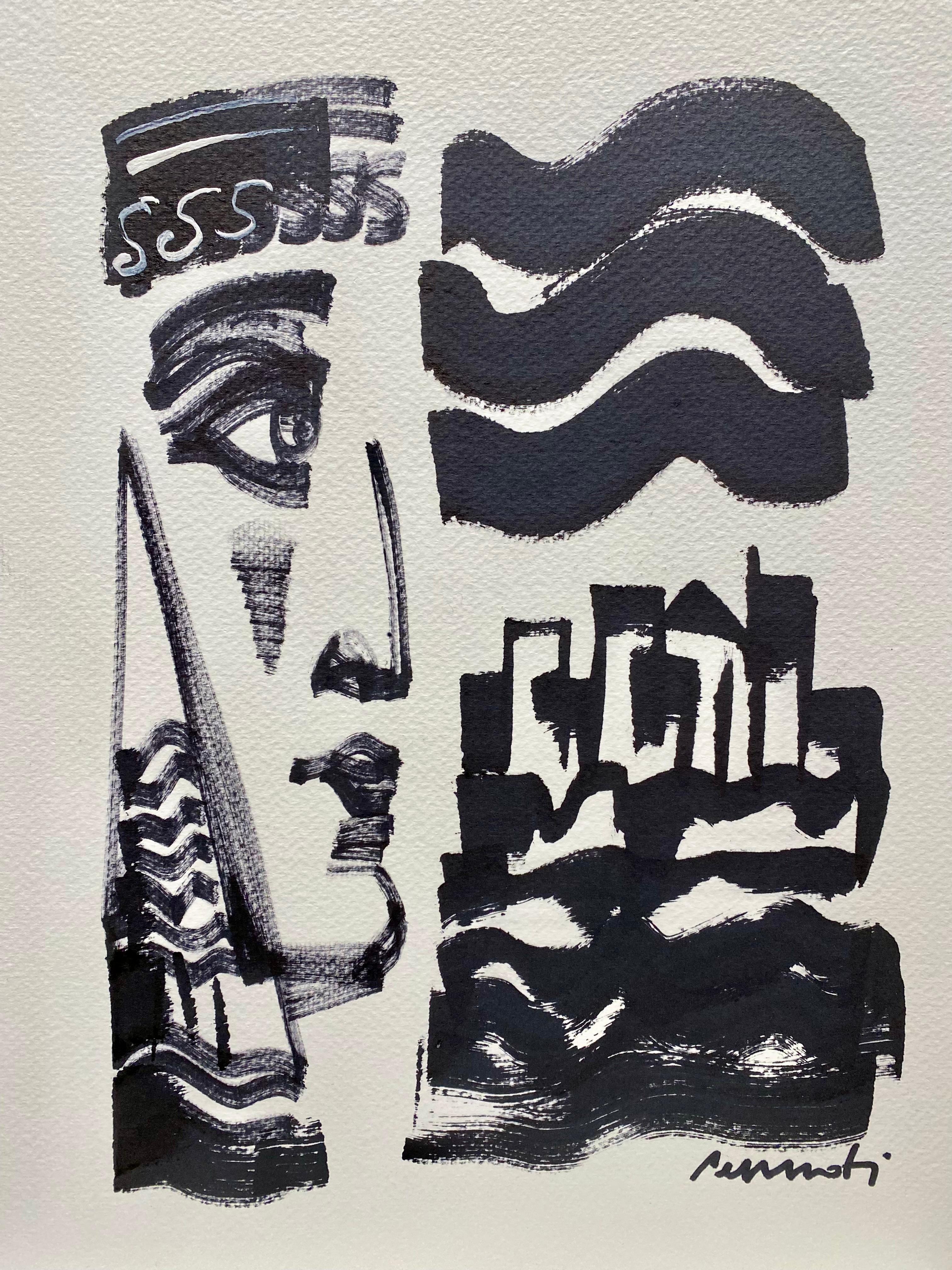 "Penelope", ink on paper, 2020