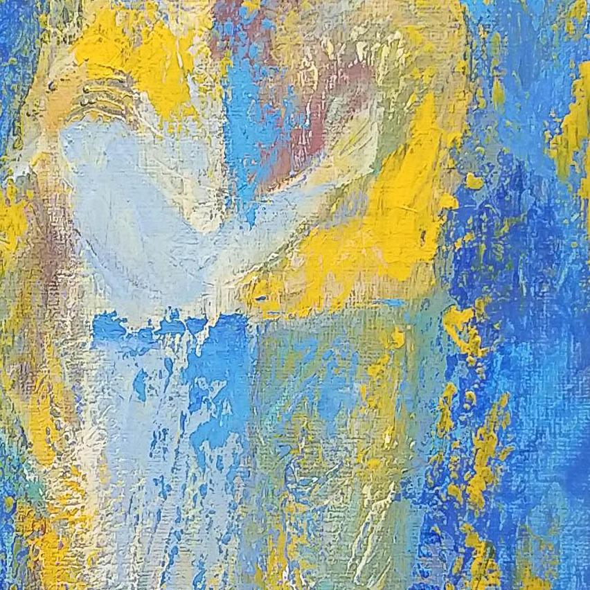 Wir werden also nicht mehr auf Wanderschaft gehen,  von George Byron Gedichte, zeitgenössisch, Acryl im Angebot 2