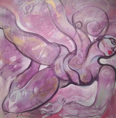 "Tersicore" by Anna Pennati, mixed media on canvas