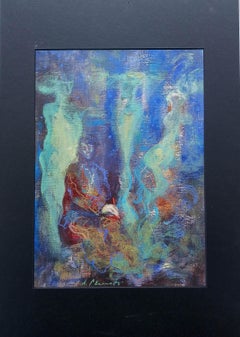 "El sueño" de Anna Pennati - acrílico y pastel al óleo sobre papel