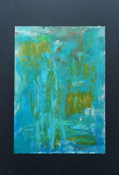"El hada" de Anna Pennati - acrílico y pastel al óleo sobre papel