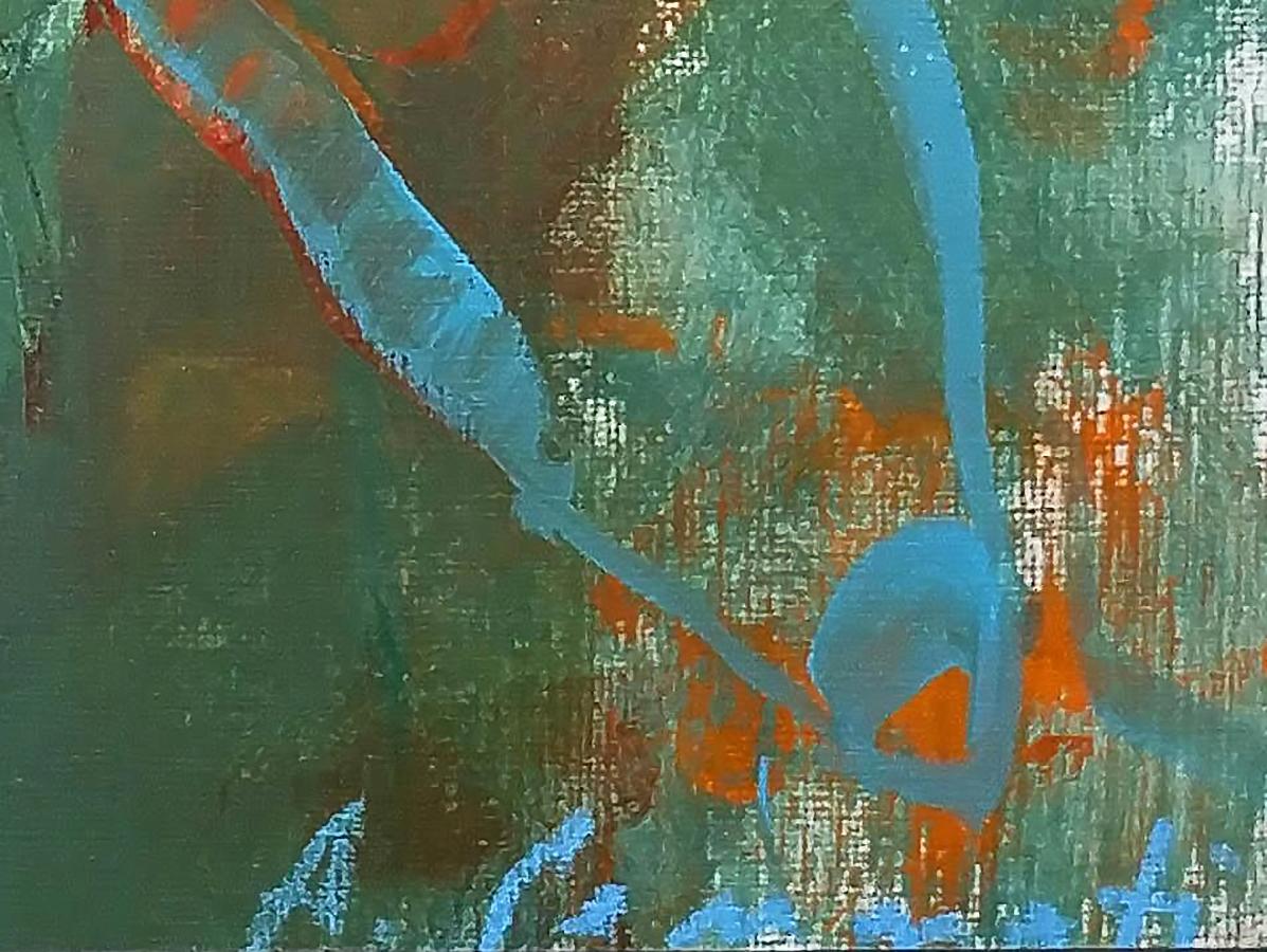 The Faun, contemporary acrylic on paper from George Byron poems - Gray Figurative Art by Anna Pennati