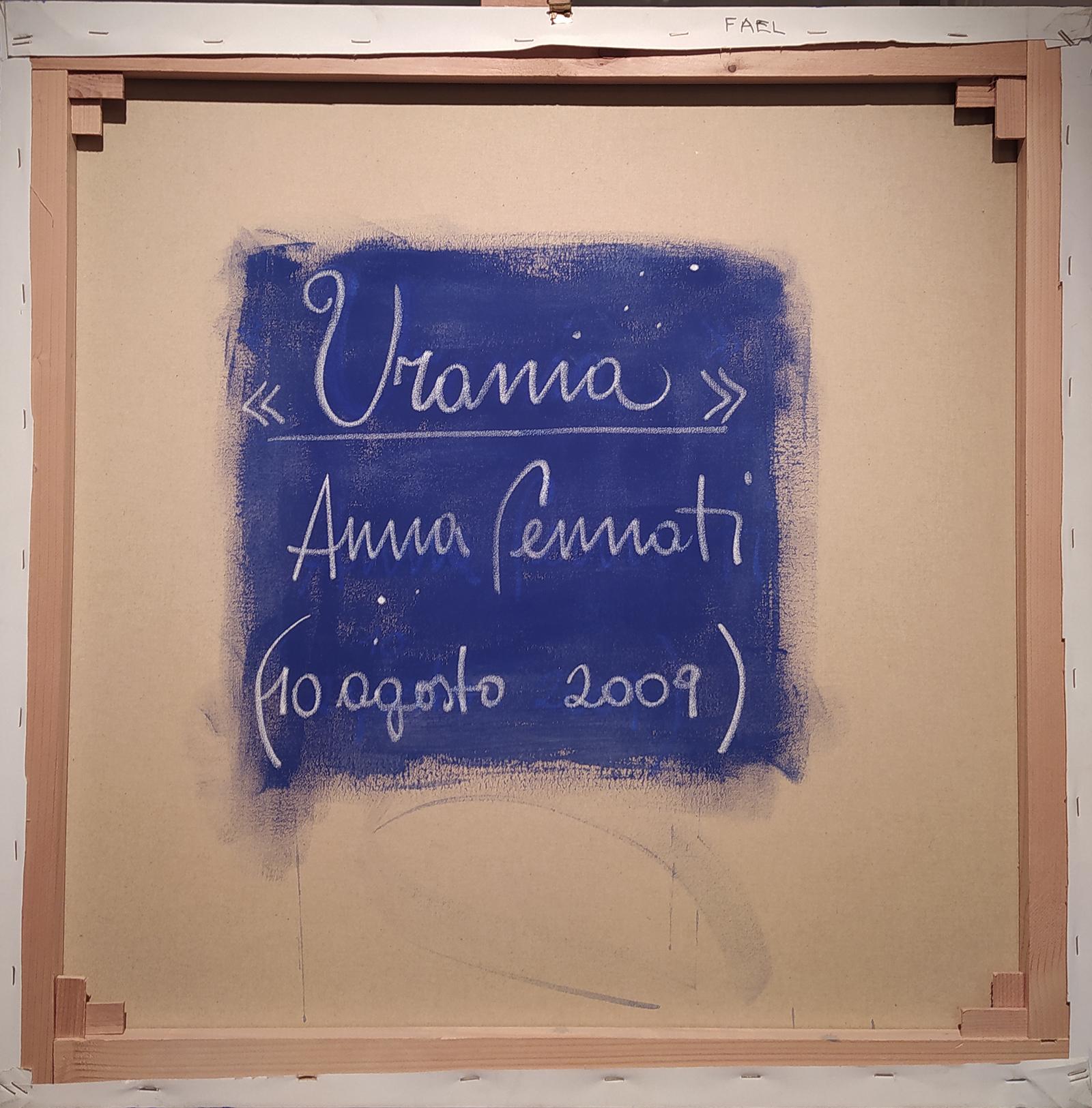 „Urania“ von Anna Pennati, Mischtechnik auf Leinwand im Angebot 4