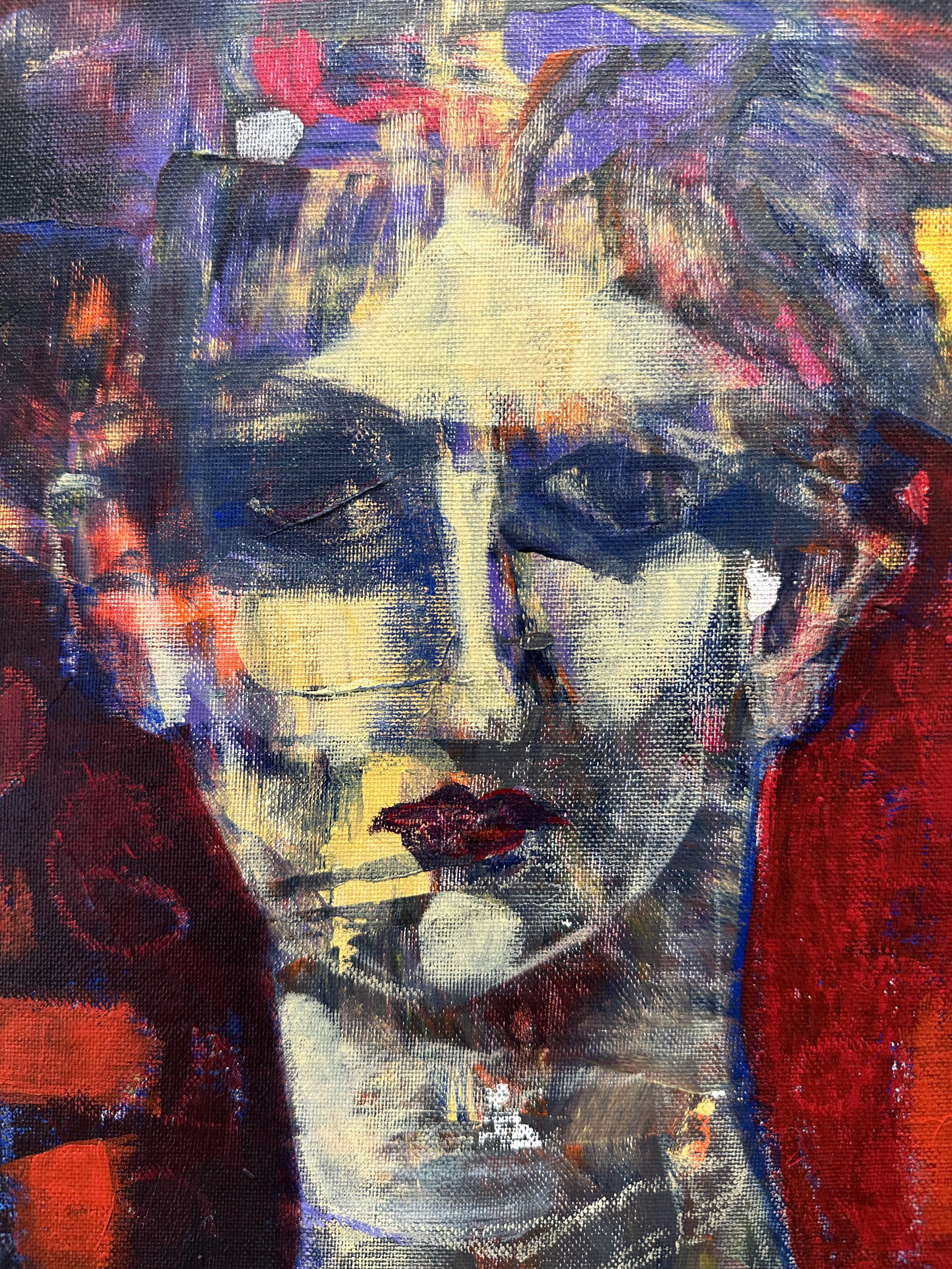 Alessandra de Rudinìby Anna Pennati 2013 acrylic painting 40x30cm For Sale 2
