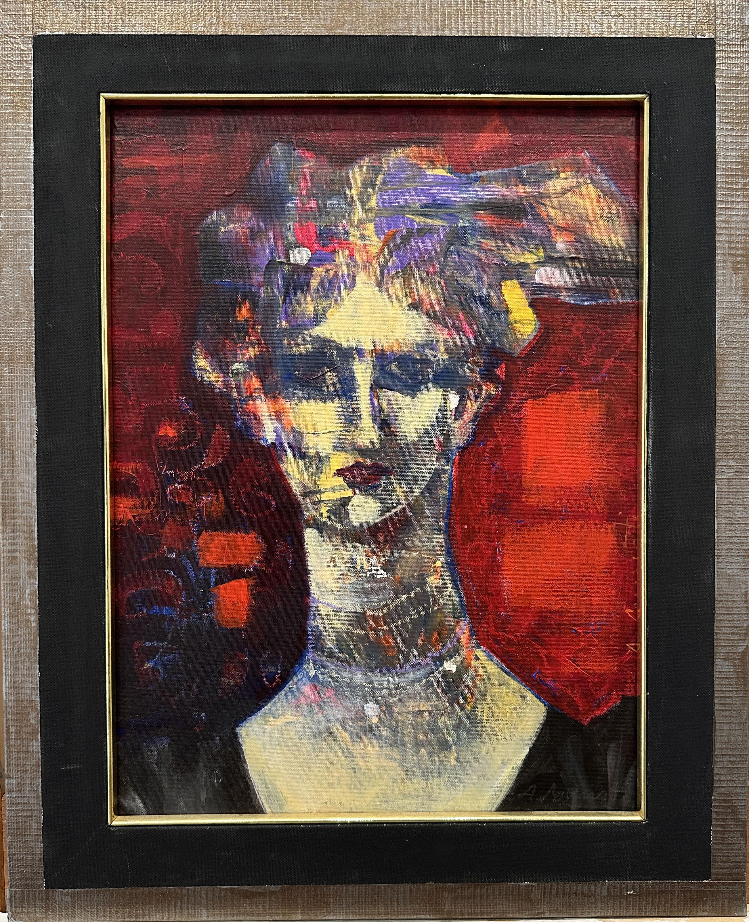 "D D’Annunzio, la Duse e…le altre"  - Exhibition that was displayed in Vigevano (Milan) at the Spazio Excalibur, in 2013.

subsequently  in 2017 – "Genio et voluptati" exhibiton at OnHouse Art Milano.

The painting depicts a portrait of Alessandra