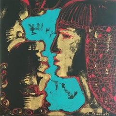 "Antonio y Cleopatra" de Anna Pennati, pintura