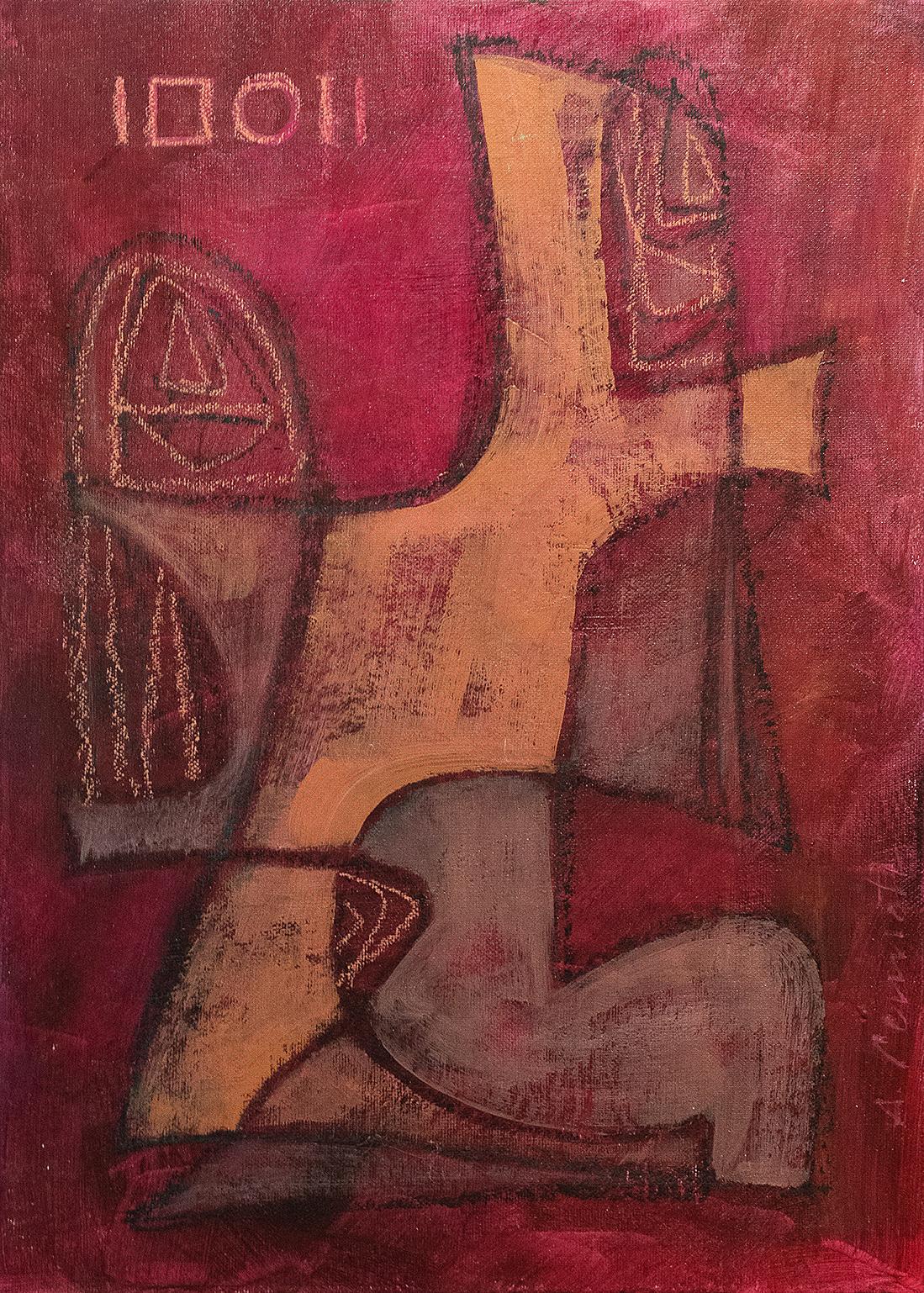 "Archetype image n 8" by Anna Pennati, acrilyc on board