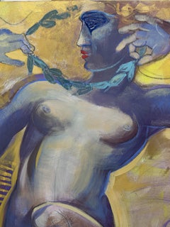 Calliope by Anna Pennati 2010 acrylic painting 70x70cm