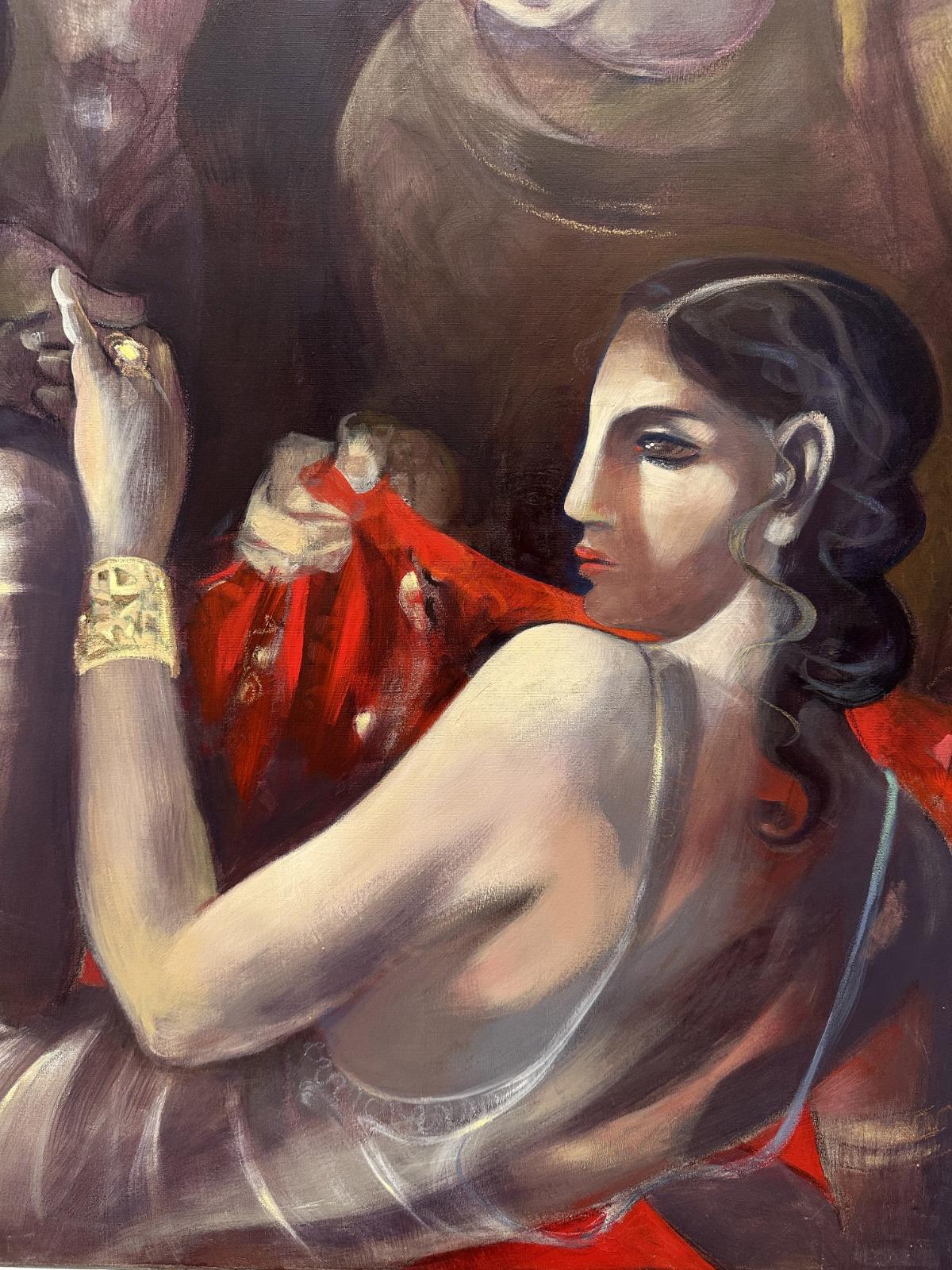 Cesare e Cleopatra por Anna Pennati 2006 pintura en venta 3