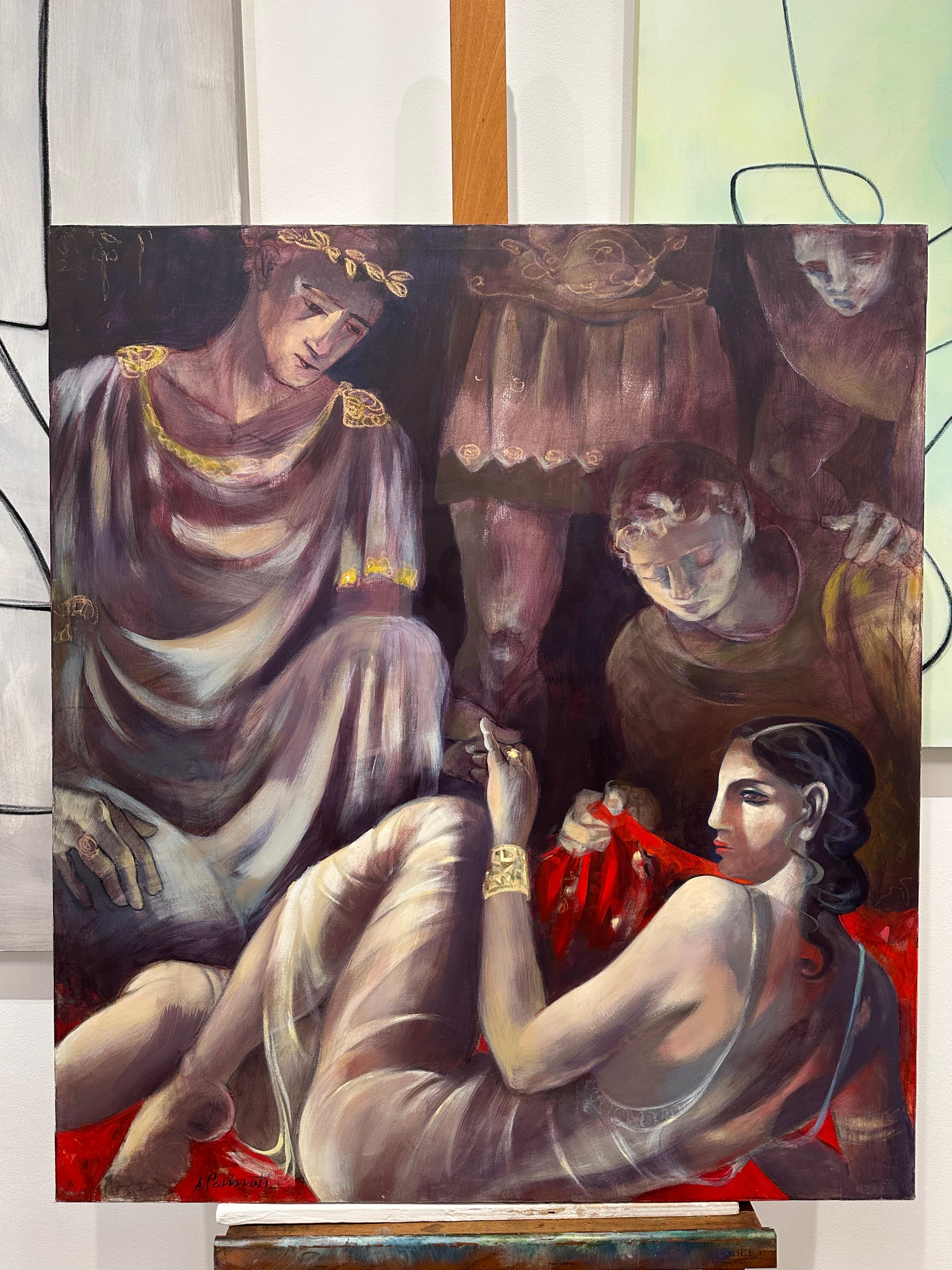 Cesare e Cleopatra por Anna Pennati 2006 pintura en venta 5