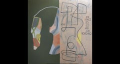 «hora 2 » d'Anna Pennati et Ariel Soule - acrylique sur toile, 100 x 100 cm