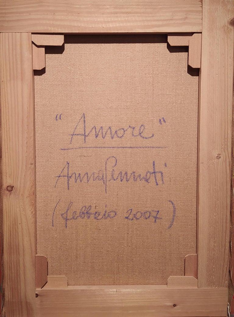 Amore e Psiche, Love myth, contemporary art, acrylic on canvas For Sale 4