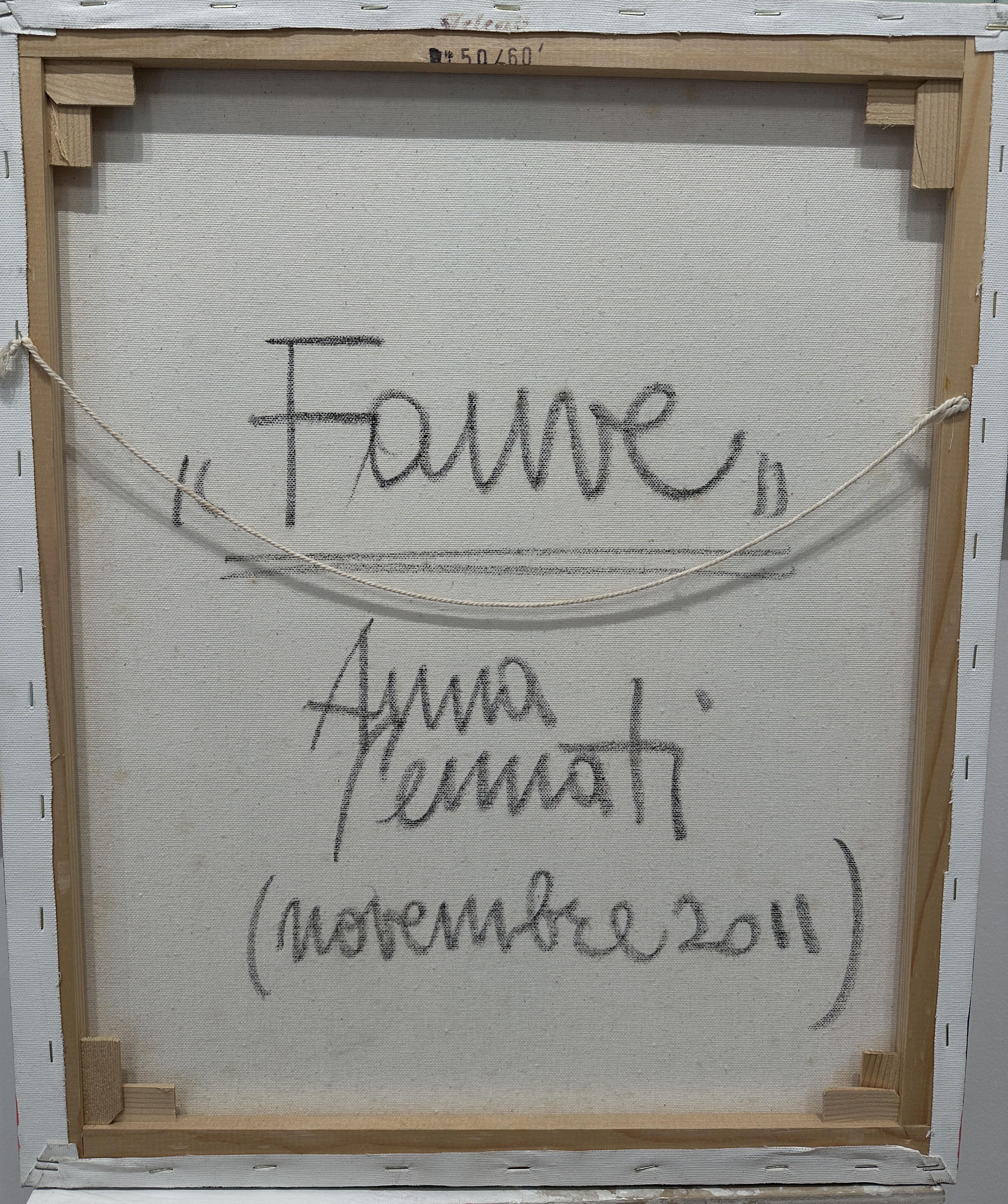 Fauve  de Anna Pennati 2011 pintura acrílica 60x50cm en venta 4