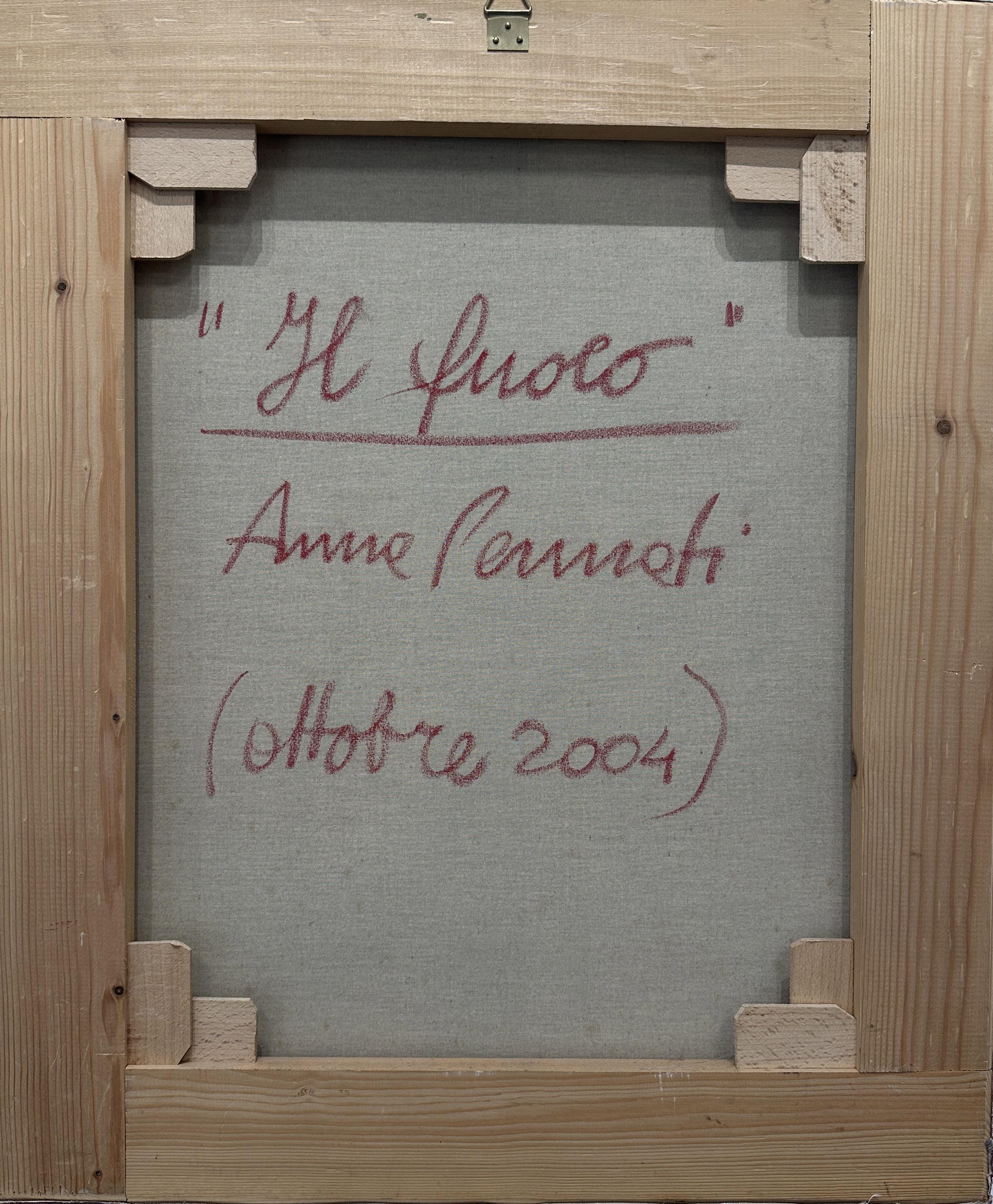 Fuoco von Anna Pennati 2004 Acrylgemälde 60x50cm im Angebot 3