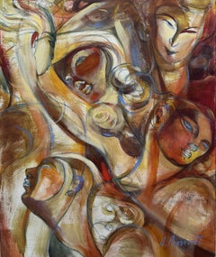 Fuoco by Anna Pennati 2004 acrylic painting 60x50cm