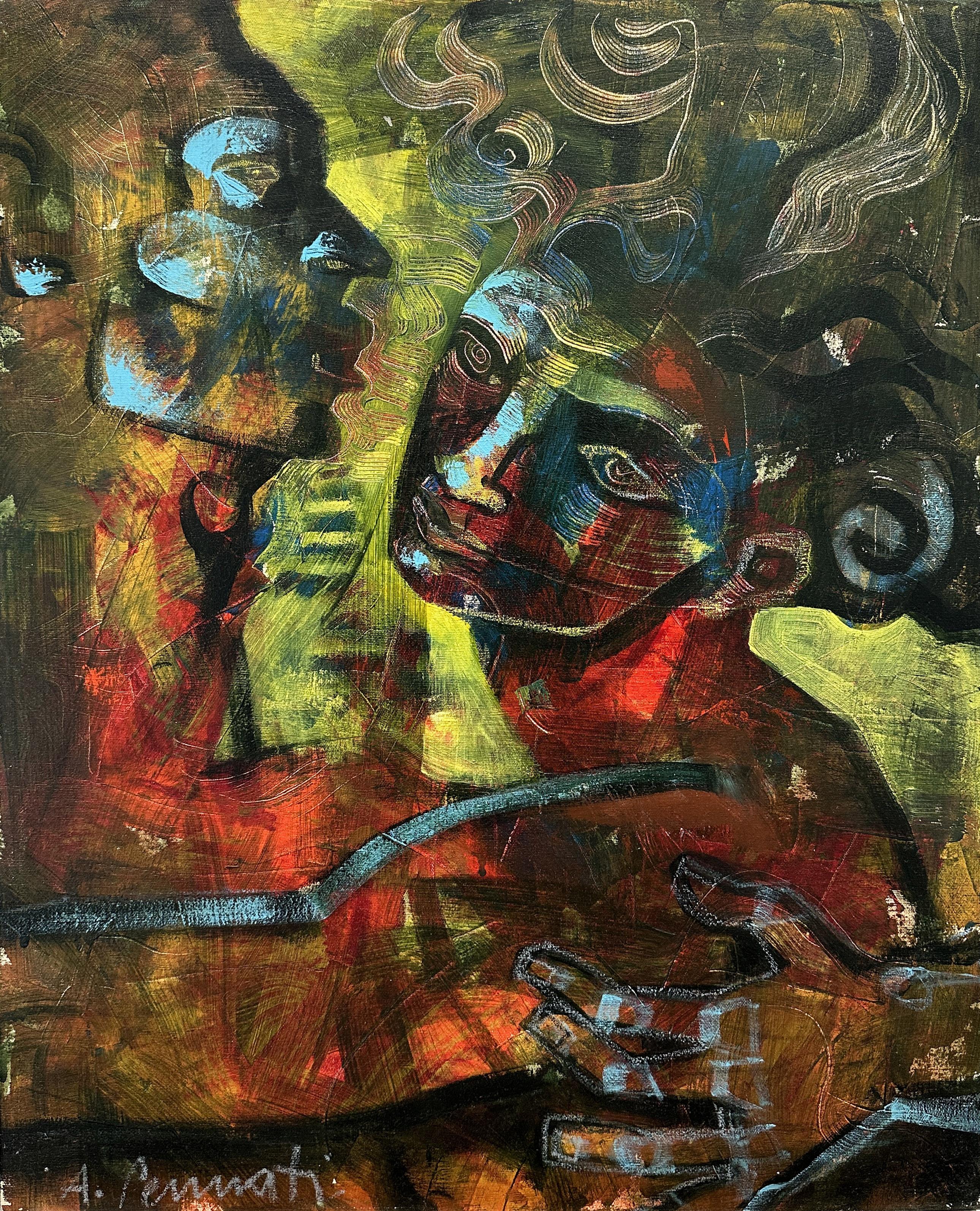 La Baiadera" von Anna Pennati, Acrylgemälde