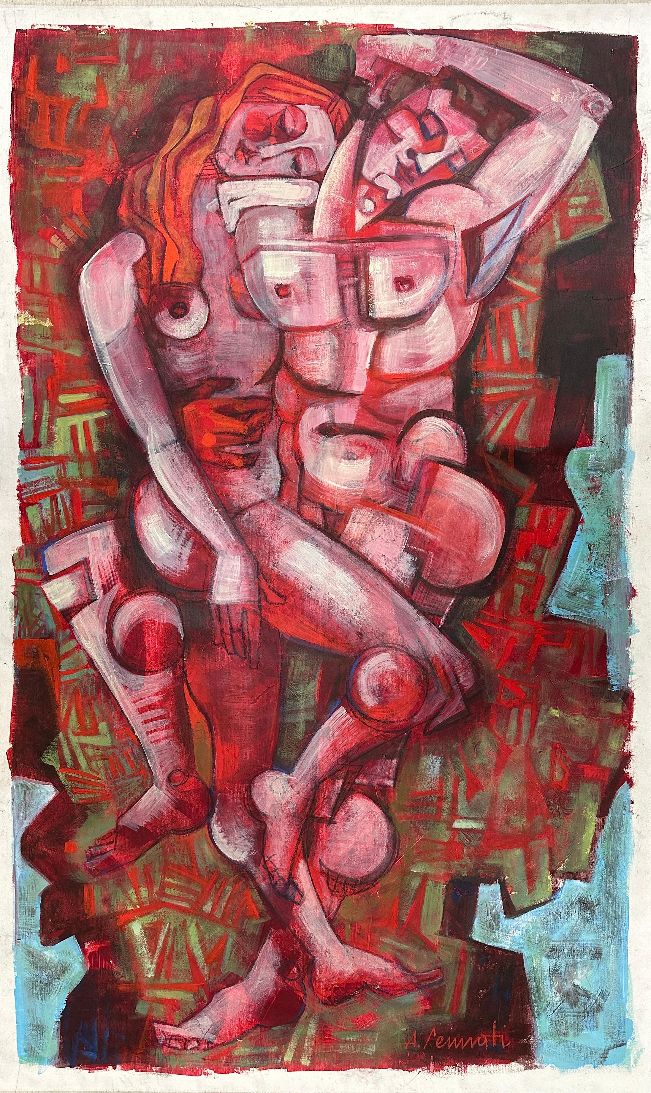 "Marte y Venus" de Anna Pennati, acrílico sobre lienzo, 2015