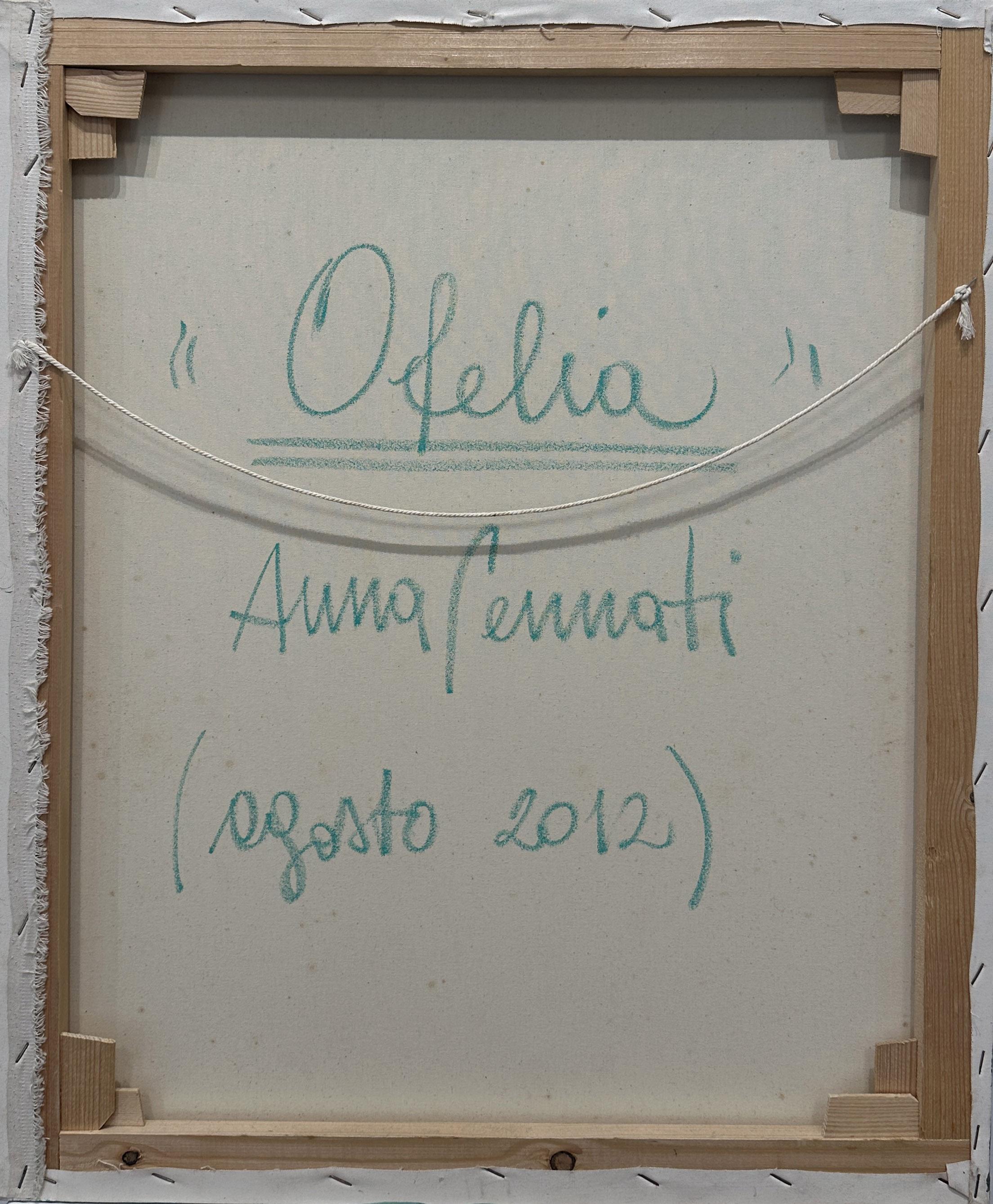 Ofelia by Anna Pennati 2012 acrylic painting 60x50cm For Sale 3