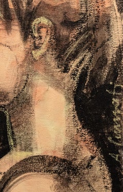 Petita, contemporary acrilyc on board, figurative expression, 30 x 20 cm