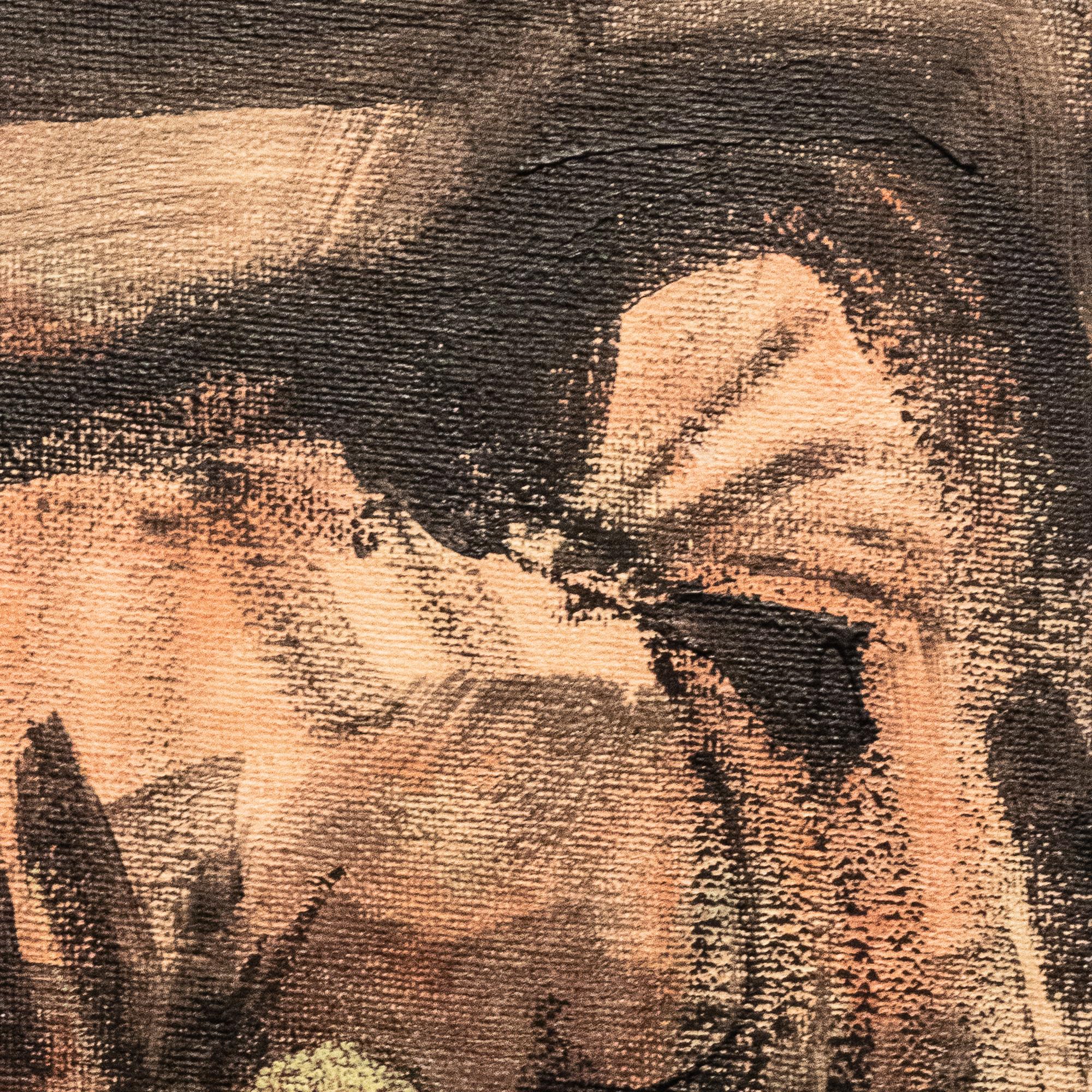 Petita, contemporary acrilyc on board, figurative expression, 30 x 20 cm - Contemporary Painting by Anna Pennati