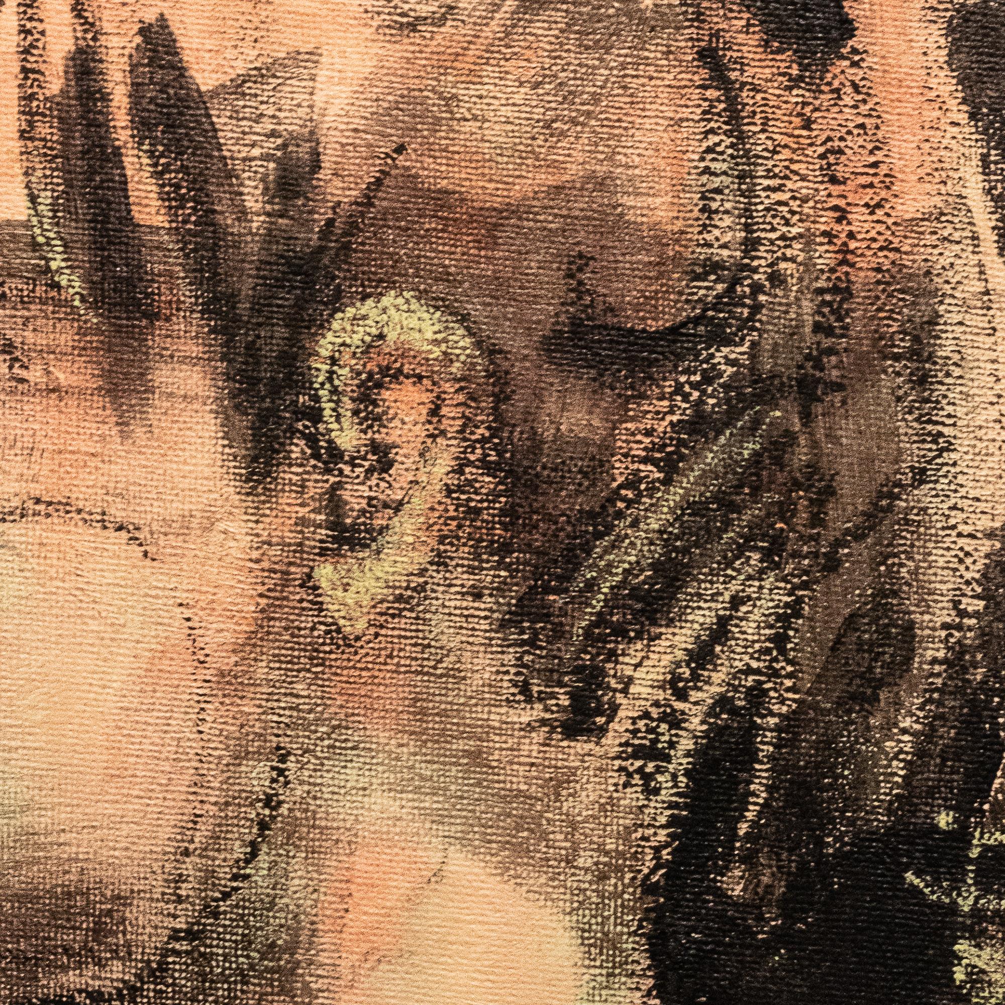 Petita, contemporary acrilyc on board, figurative expression, 30 x 20 cm - Black Figurative Painting by Anna Pennati