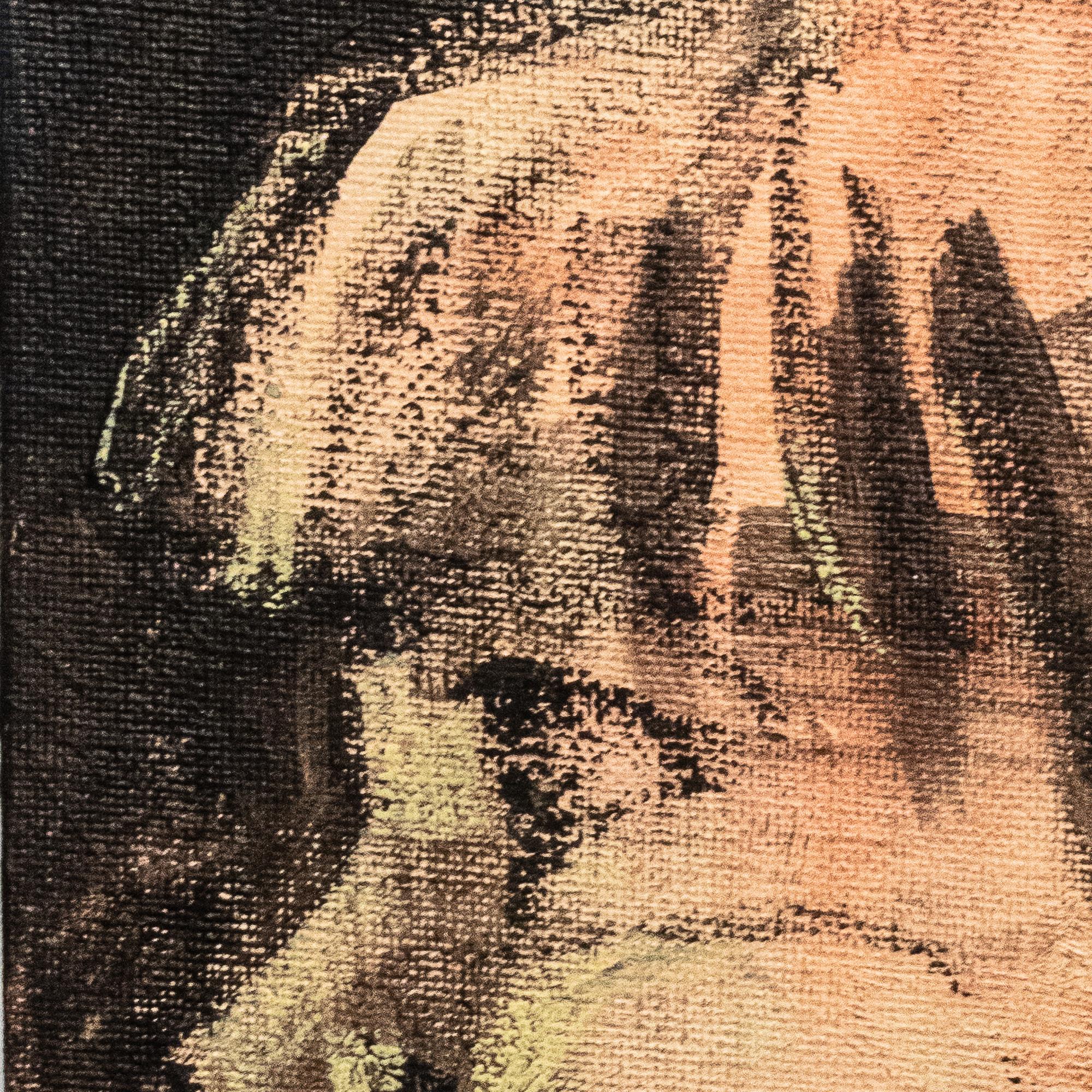 Petita, contemporary acrilyc on board, figurative expression, 30 x 20 cm For Sale 1