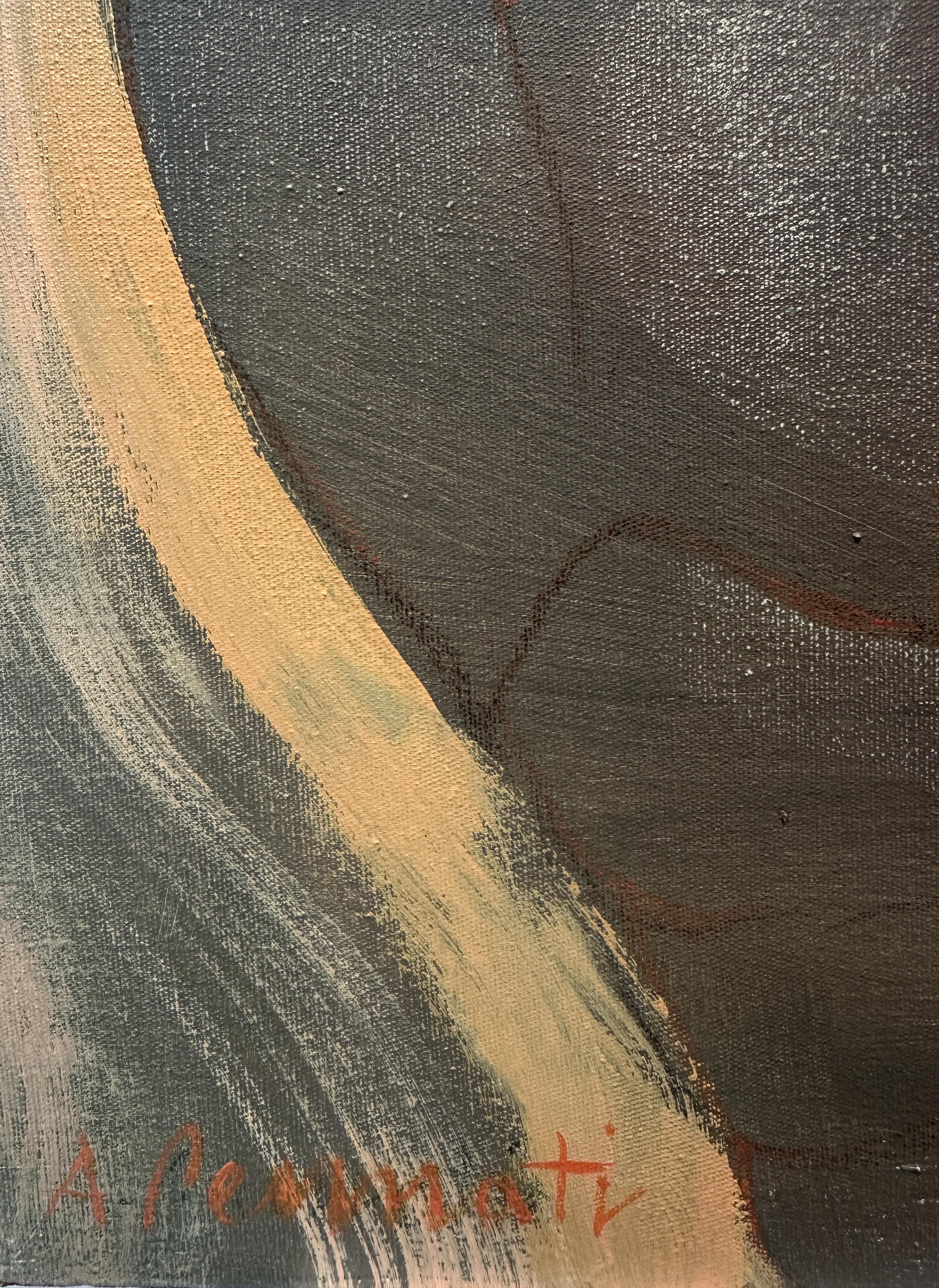 Prana di Anna Pennati 2011 pittura figurativa acrilica 70x60cm in vendita 2