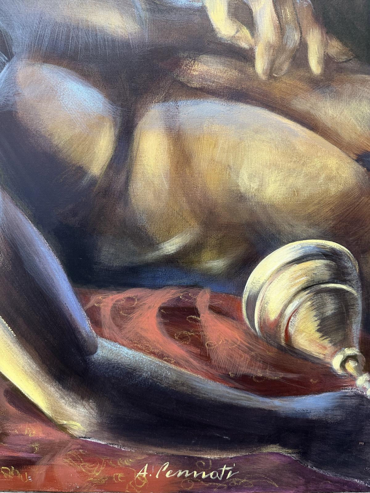 Sansone e Dalila par Anna Pennati, 2006 peinture en vente 3