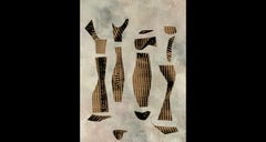 « Sublimation n23 » d'Anna Pennati - acrylique et collage sur carton, 40 x 30 cm