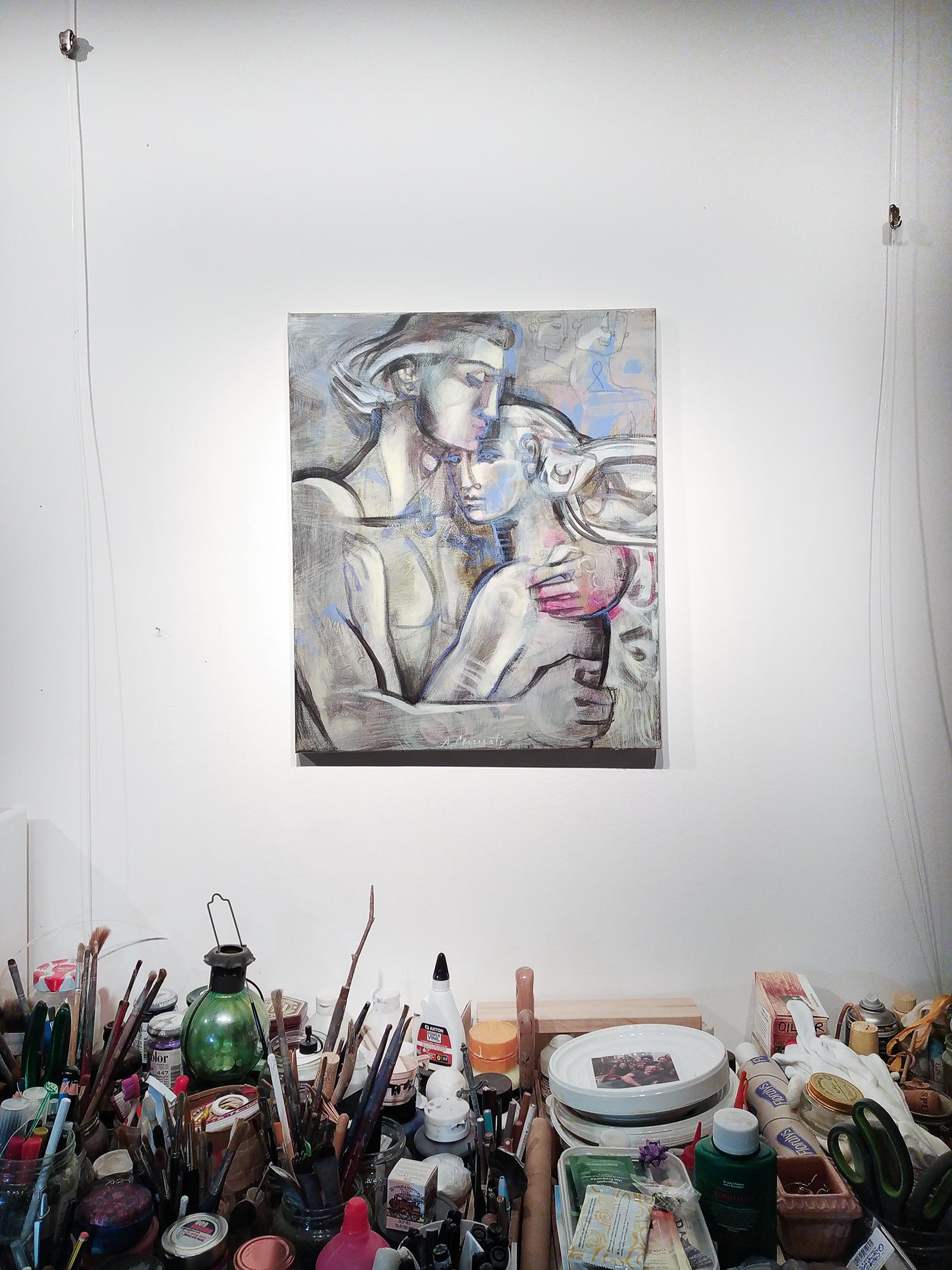 „Sun of the sleepless“ von Anna Pennati, Gemälde im Angebot 1