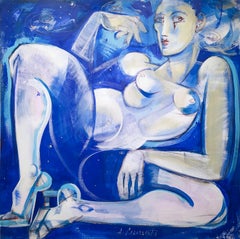 "Urania" de Anna Pennati, pintura sobre lienzo