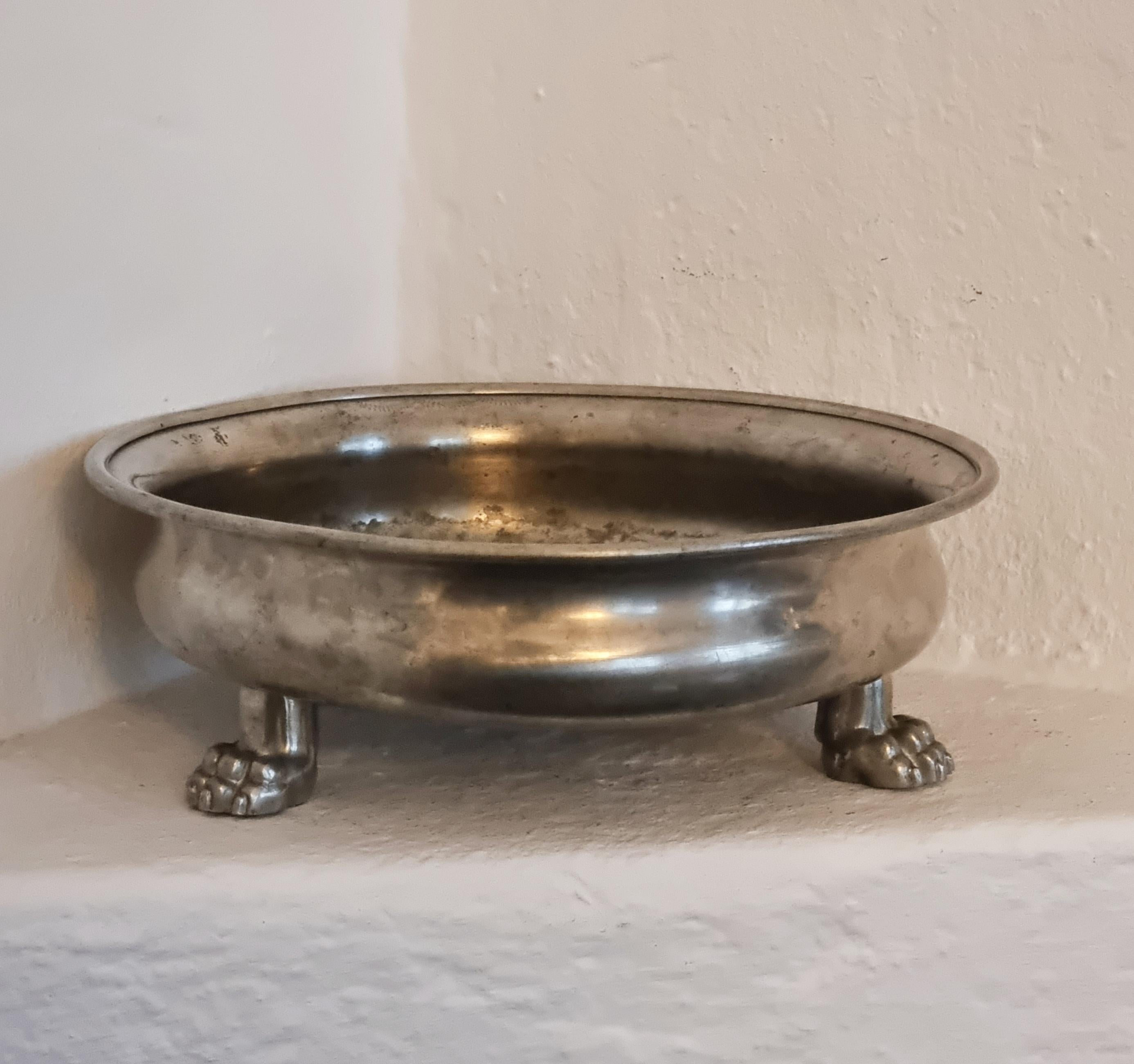 Art Deco Anna Petrus, pewter bowl, Firma Svenskt Tenn 1932 / Swedish Grace