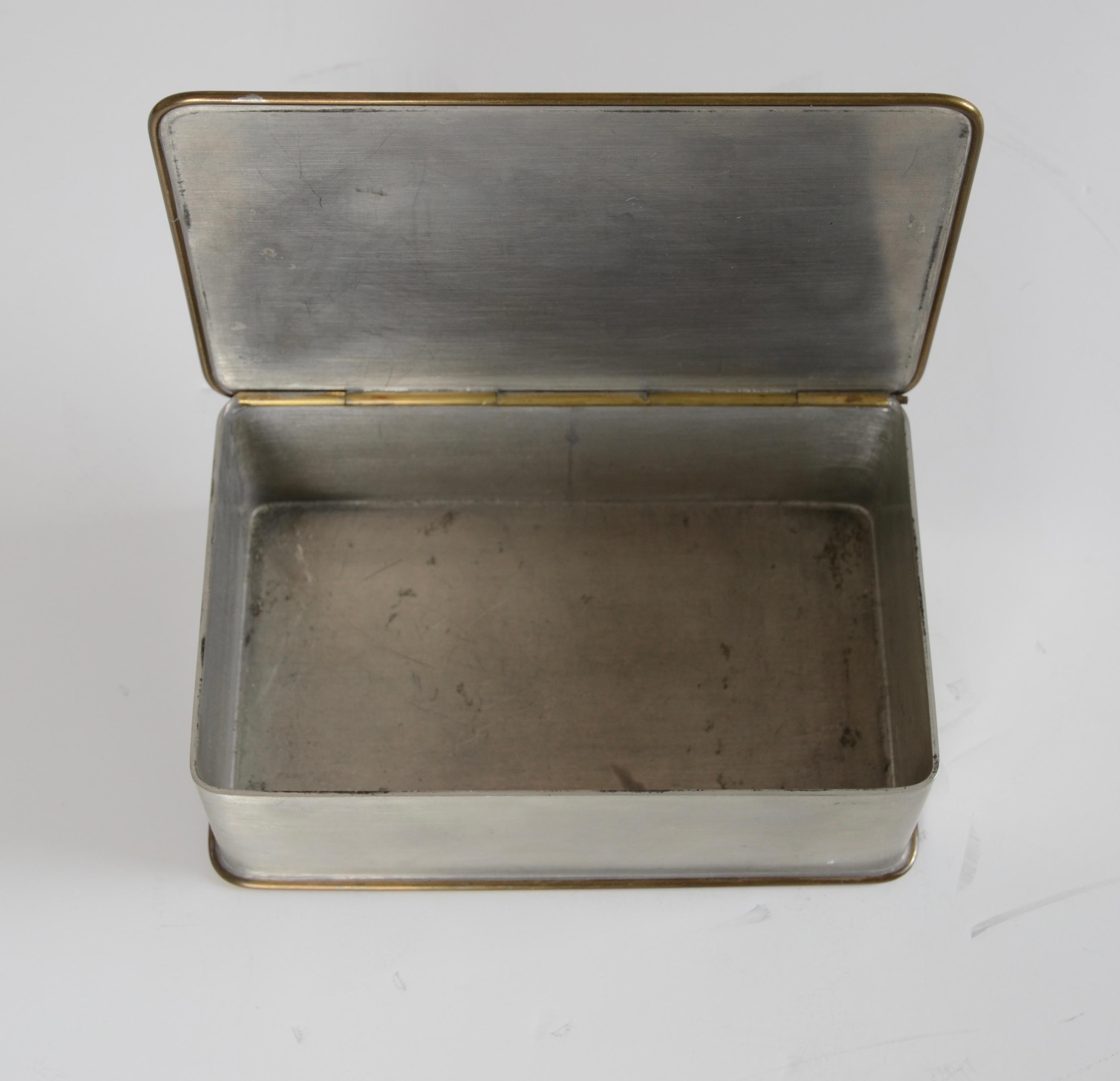 Scandinavian Modern Anna Petrus, Pewter box, Firma Svenskt Tenn, 1929 For Sale