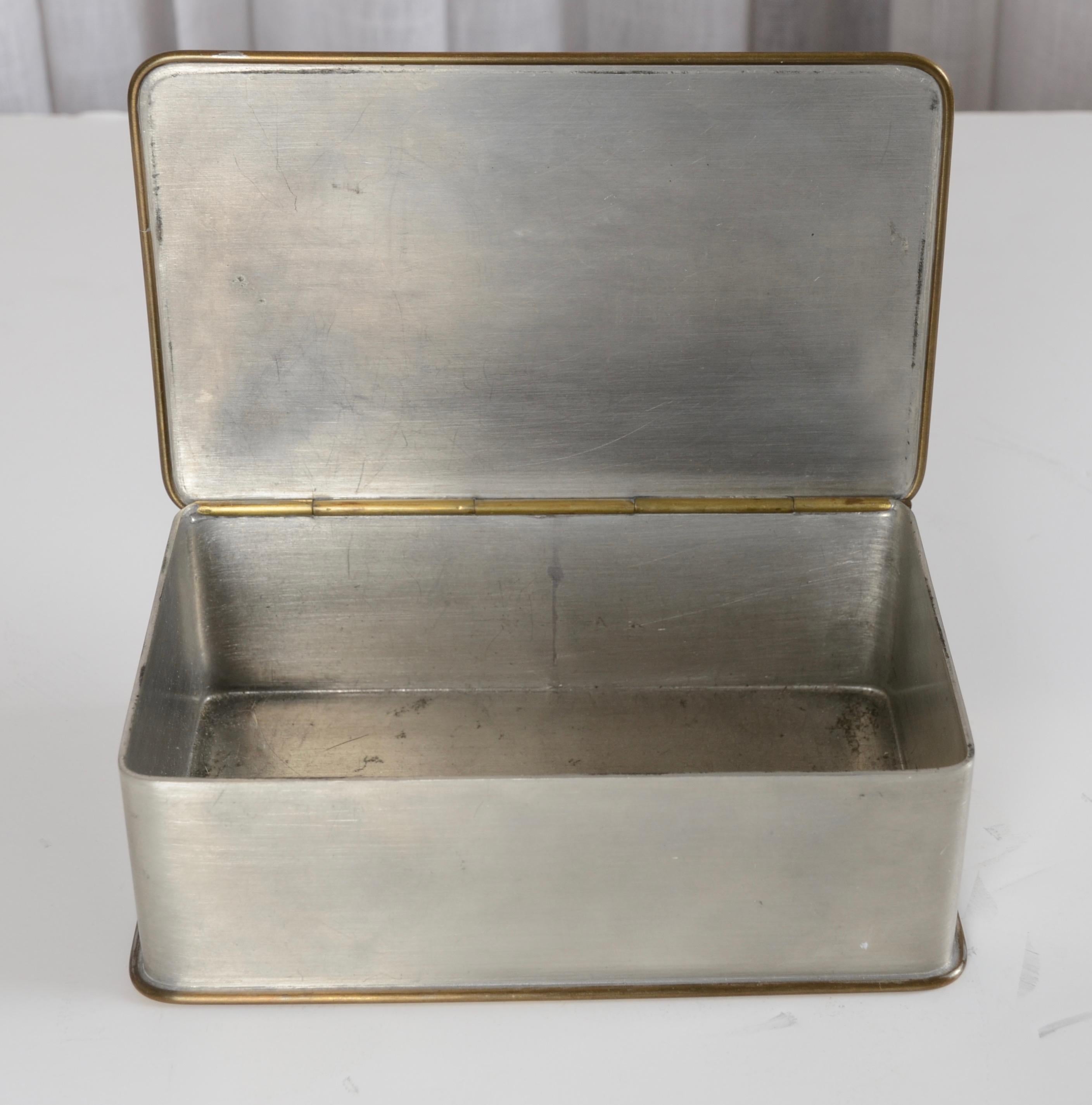Anna Petrus, Pewter box, Firma Svenskt Tenn, 1929 In Fair Condition For Sale In Stockholm, SE