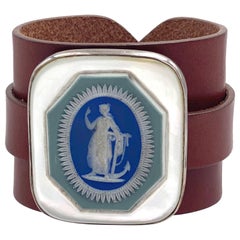 Anna Porcu 19th Century Unique Wedgewood Hope Cameo Bracelet