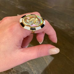 Anna Porcu Athena Ring 19th Century Antique Cameo in 18 Gold